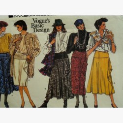 1613 85 VOGUE STRAIGHT- FLARE WRAP SKIRT LENGTHS PATTERN 6-10, 12-16
